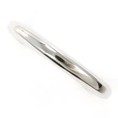 Pre-owned Cartier Platinum Platinum 950 Band Ring ()
