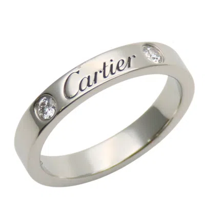 Pre-owned Cartier Platinum Platinum 950 Band Ring () In Silver