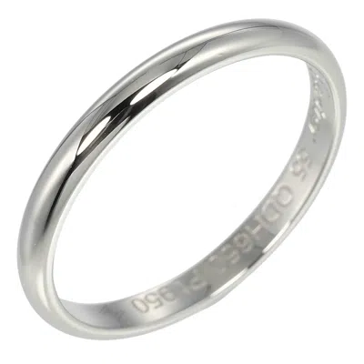 Pre-owned Cartier Platinum Platinum 950 Band Ring () In Silver