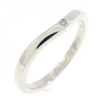 Pre-owned Cartier Platinum Platinum Band Ring ()