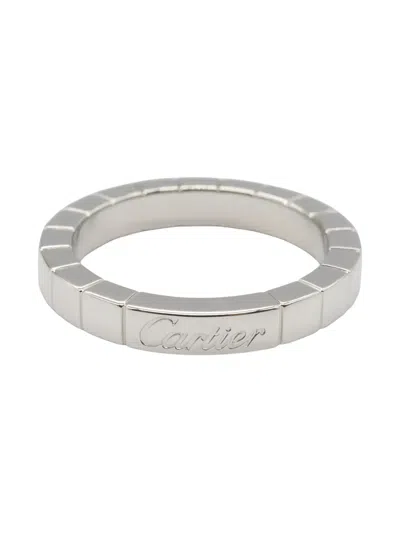 Pre-owned Cartier Platinum Raniere Ring In Silver