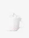 Cartier Porcelain White Baby Panthere Porcelain Mug 11cm In Porcelain White