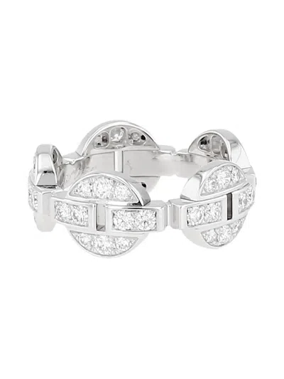 Pre-owned Cartier  18kt White Gold Himalia Diamond Ring