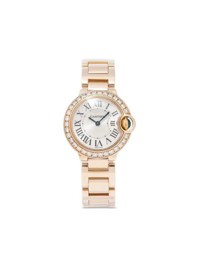 Pre-owned Cartier  Ballon Bleu 28mm In Gold