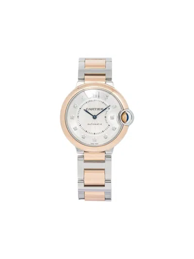 Pre-owned Cartier  Ballon Bleu 36mm In 银色
