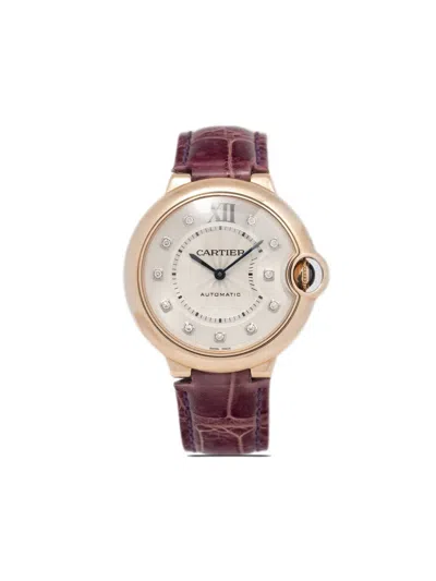 Pre-owned Cartier  Ballon Bleu 36mm In White