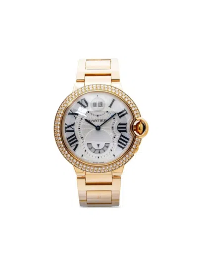Pre-owned Cartier  Ballon Bleu 38mm In White