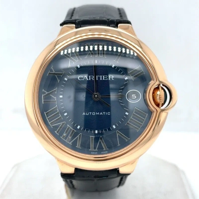 Cartier Ballon Bleu De  Blue Dial Men's Watch Wgbb0036