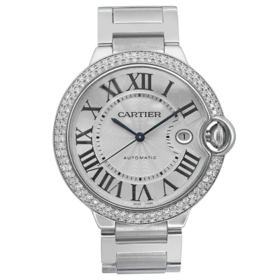 Cartier Ballon Bleu De  Diamond Guilloch Dial Ladies Watch Wjbb0008 In Gray