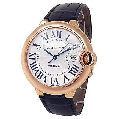 Cartier Ballon Bleu De  Silver Dial Men's Watch Wgbb0030 In Black