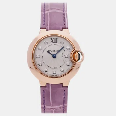 Pre-owned Cartier Ballon Bleu We902050 28 Mm