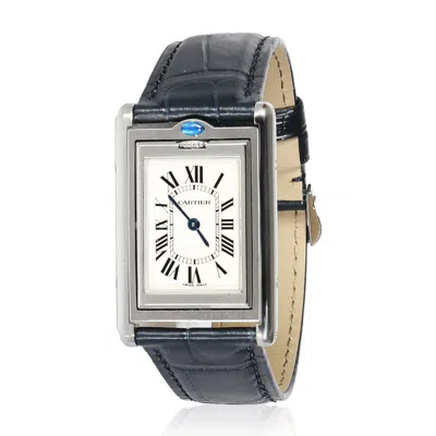 Cartier Basculante De  Quartz Silver Dial Ladies Watch 2405 In Metallic
