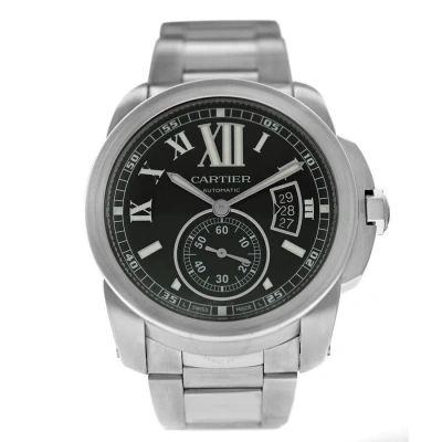 Cartier Calibre De  Automatic Black Dial Men's Watch W7100016