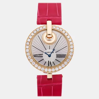 Pre-owned Cartier Captive Wg600010 In Silver