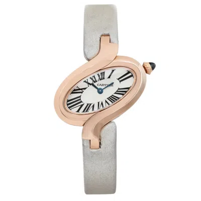 Cartier Delices De Quartz Grey Dial Ladies Watch W8100009 In Pink