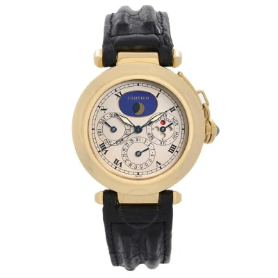 Cartier Pasha Perpetual Calendar Quartz Unisex Watch 30003 In Beige / Black / Gold / Gold Tone / Yellow