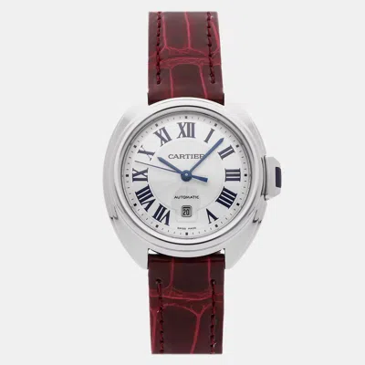 Pre-owned Cartier Cle De  Wscl0016 In Silver