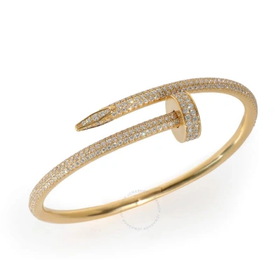 Cartier Juste Un Clou Diamond Pave Bracelet In 18k Yellow Gold 2.26 Ctw