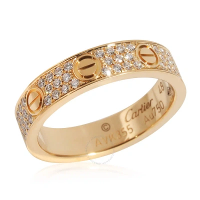 Cartier Love Diamond Ring In 18k Yellow Gold 0.31 Ctw