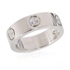 CARTIER PRE-OWNED CARTIER LOVE RING IN 18K WHITE GOLD 0.22 CTW