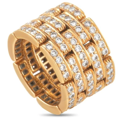 Cartier Maillon De Panth Xe8 Re 18k Yellow Gold 2.60 Ct Diamond Ring In Multi-color