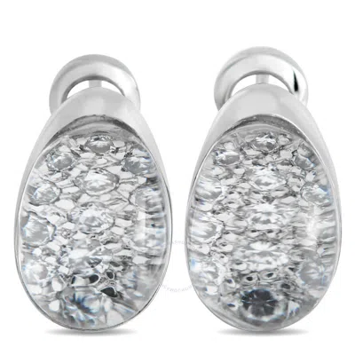 Cartier Myst 18k White Gold Rock Crystal Earrings Ca04 031124 In Multi-color
