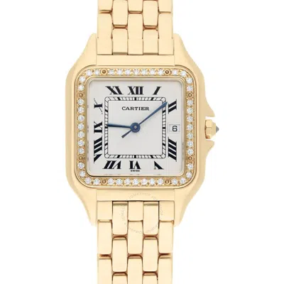 Cartier Panthere Quartz White Dial Ladies Watch 887968 In Gold / Gold Tone / White / Yellow