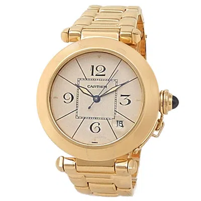 Cartier Pasha Automatic White Dial Men's Watch 1990 In Gold
