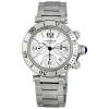 CARTIER PRE-OWNED CARTIER PASHA SEATIMER CHRONOGRAPH WHITE DIAL MEN'S WATCH W31089M7