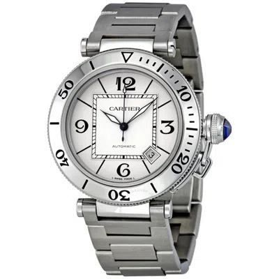 Cartier Pasha Seatimer Silver Dial Men's Watch W31080m7 In Metallic