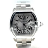 CARTIER PRE-OWNED CARTIER ROADSTER GMT SILVER FLINQUE DIAL MEN'S WATCH W62032X6