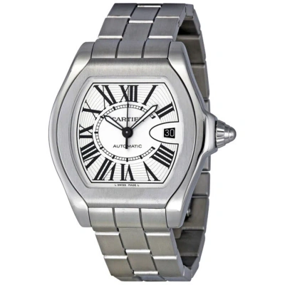 Cartier Roadster Silver Opaline Dial Men's Watch W6206017 In Gray