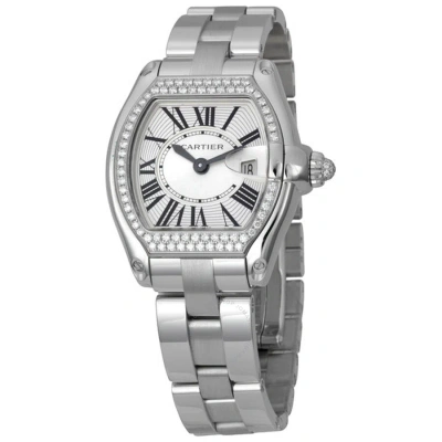 Cartier Roadster Silvered Sunray Dial Ladies Watch We5002x2 In Metallic
