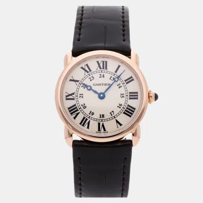 Pre-owned Cartier Ronde Louis  W6800151 In Silver