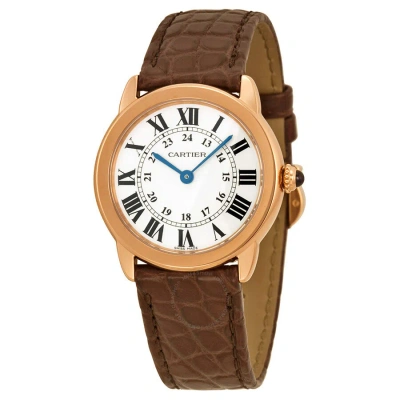 Cartier Ronde Solo De  Silver Dial Ladies Watch W6701007 In Metallic