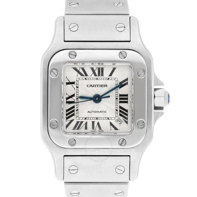Cartier Santos Automatic Silver Dial Ladies Watch W20054d6 In Gray