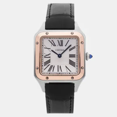 Pre-owned Cartier Santos-dumont Small Model Men's Watch 27 Mm