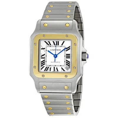 Cartier Santos Galbee 18kt Yellow Gold And Steel Xl Men's Watch W20099c4 In Black / Blue / Gold / Silver / Yellow