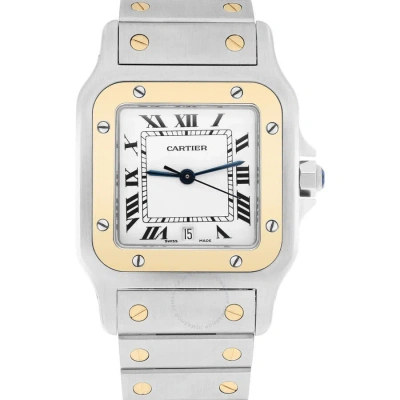 Cartier Santos Quartz Silver Dial Ladies Watch W20011c4 In Metallic