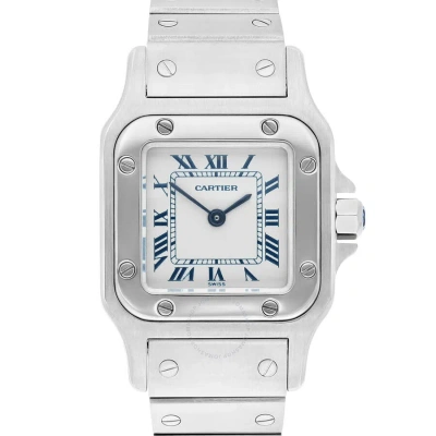 Cartier Santos Quartz Silver Dial Ladies Watch W20056d6 In Neutral