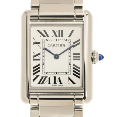 Cartier Tank Must Quartz Silver Dial Men's Watch Wsta0052