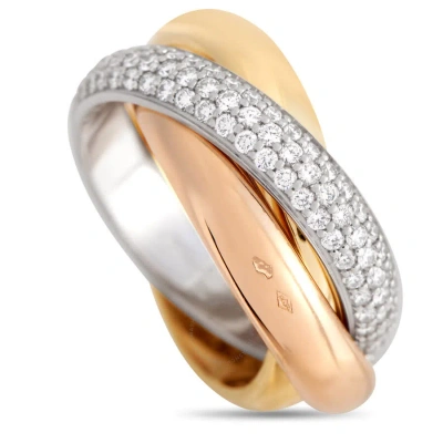 Cartier Trinity 18k Yellow Gold In Multi-color