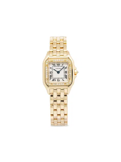 Pre-owned Cartier  Panthere 22mm In 白色