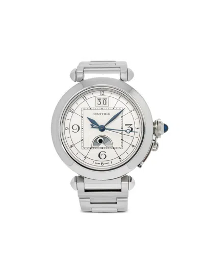 Pre-owned Cartier  Pasha 42mm In White