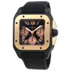 CARTIER PRE-OWNED PRE-OWNED CARTIER SANTOS 100 CHRONOGRAPH AUTOMATIC BLACK DIAL MEN'S WATCH W2020004