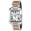 CARTIER PRE-OWNED PRE-OWNED CARTIER TANK ANGLAISE AUTOMATIC SILVER DIAL WATCH W5310007
