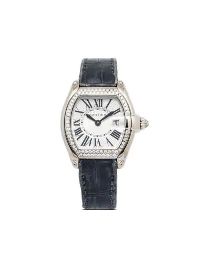 Pre-owned Cartier  Roadster 30mm In White