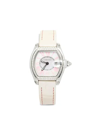 Pre-owned Cartier  Roadster 32mm In White