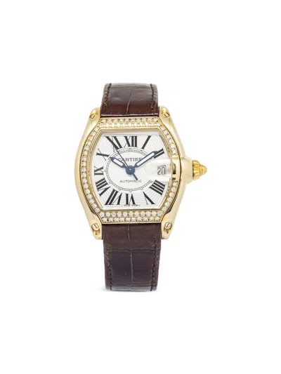 Pre-owned Cartier  Roadster 37mm In Silver