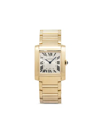 Pre-owned Cartier  Tank Française 27mm In Silver